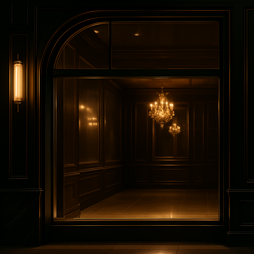 Luxury storefront glazing